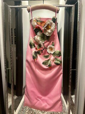 Leo Lin | Dresses | Designer Leo Lin Rayna Appliqu Bustier Maxi Dress Brand  New Without Tags | Poshmark